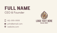 Coffee Bean Drip Business Card Image Preview