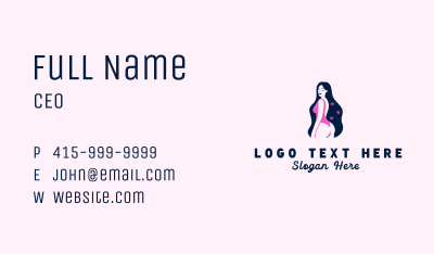 Sexy Woman Swimsuit Business Card Image Preview