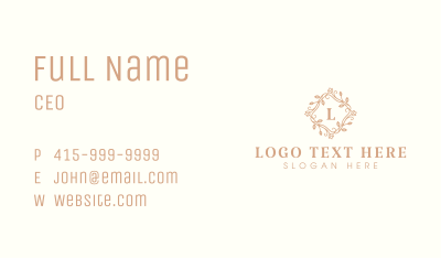 Flower Decoration Fashion Business Card Image Preview