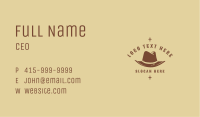 Western Cowboy Hat Business Card Image Preview