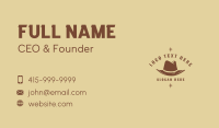 Western Cowboy Hat Business Card Preview