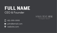 Modern Luxury Wordmark Business Card Image Preview