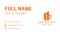 Price Tag Cup Business Card Image Preview
