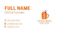 Price Tag Cup Business Card Image Preview