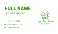 Green Leaf House Business Card Design