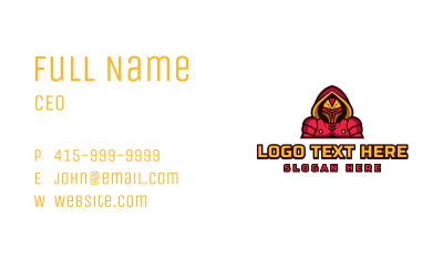 Soldier Gaming Mask Business Card Image Preview