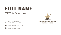 Tree Trunk Lumberjack Axe Business Card Image Preview