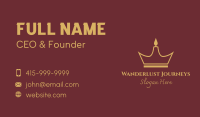 Crown Candle Light Business Card Image Preview