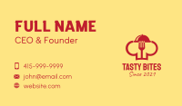 Red Culinary School Business Card Image Preview
