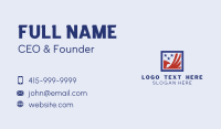 America Eagle Wing Frame Business Card Design