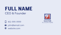 America Eagle Wing Frame Business Card Design