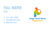 Abstract Rainbow Bird Business Card Image Preview