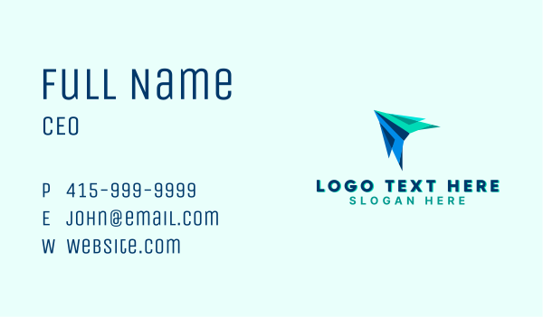 Forwarding Logistics Plane  Business Card Design Image Preview