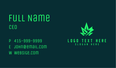 Medicinal Cannabis Thunder Business Card Image Preview