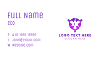 Purple Startup Jigsaw Puzzle Business Card Image Preview