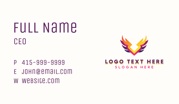 Holy Spiritual Wings Business Card Design Image Preview