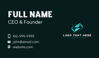 Electric Lightning Bolt Business Card Preview