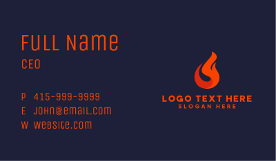 Fire Gasoline Fuel Business Card Image Preview