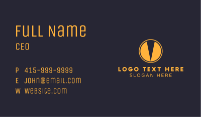 Yellow Corporate Slice Business Card Image Preview
