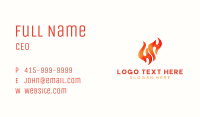 Red Burning Flame Business Card Image Preview