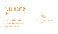 Orange Garden Rake Business Card Image Preview