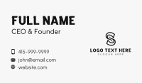 Professional Brand Swoosh Letter S Business Card Image Preview