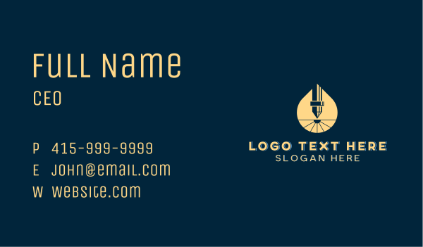 Mechanical CNC Laser  Business Card Design Image Preview