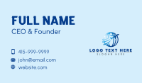 Logistics Globe Airplane Business Card Preview