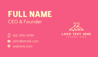 Fashion Hanger Pulse Business Card Design