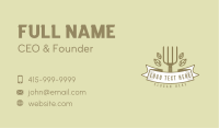 Rustic Gardening Fork Business Card Image Preview