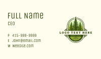 Forest Pine Tree Woodwork Business Card Image Preview