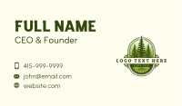 Forest Pine Tree Woodwork Business Card Image Preview
