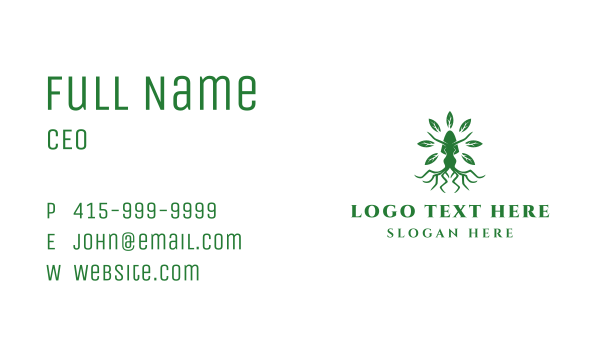 Green Woman Tree Business Card Design Image Preview