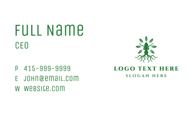 Green Woman Tree Business Card Image Preview
