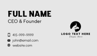 Monochrome Bull Head Business Card Preview