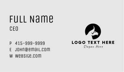 Monochrome Bull Head Business Card Image Preview