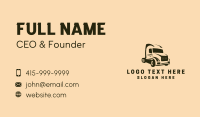 Freight Delivery Vehicle Business Card Preview