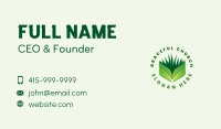 Grass Leaf Landscaping Business Card Design