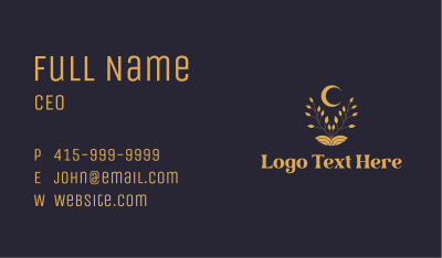 Night Moon Plant Business Card Image Preview