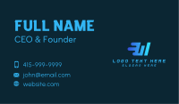 Tech Web Developer Letter W Business Card Image Preview
