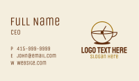 Coffee Time Clock  Business Card Image Preview