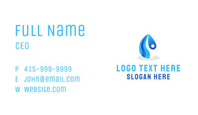 Blue Wellness Water Business Card