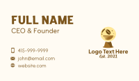 Crystal Ball Coffee Bean Business Card Design