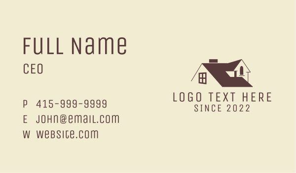 House Roof Maintenance Business Card Design Image Preview