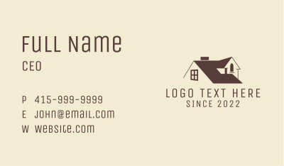 House Roof Maintenance Business Card Image Preview