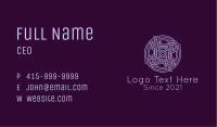 Purple Celtic Decoration Business Card Image Preview
