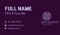 Purple Celtic Decoration Business Card Image Preview