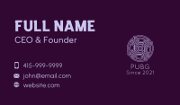 Purple Celtic Decoration Business Card Image Preview