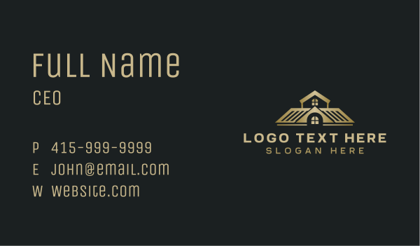 Roof Renovation Handyman Business Card Design Image Preview