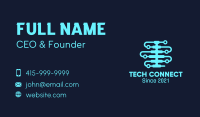 Digital Spine Circuit Business Card Image Preview